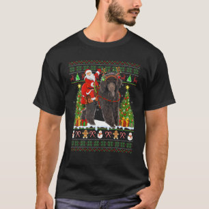 T-shirt Jouet Amoureux des chiens de caniche Ugly Père Noë