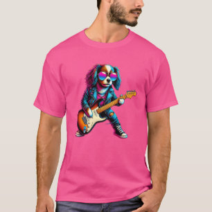 T-shirt Jouet anglais Spaniel Electric Guitare Funny Chien