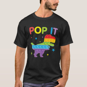 T-shirt Jouet antistress dinosaure Funny Pop It pour enfan