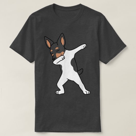 T-shirt Jouet Dabbing Pour Terrier Dab Dance Chien (Design devant)