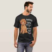 T-shirt Jouet de gaufre Amoureux des chiens de caniche Rie (Devant entier)
