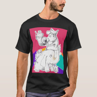 T-shirt Jouet éléphant automatique avec clown musical et c