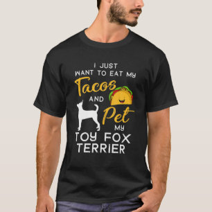 T-shirt Jouet Fox Terrier Chien Tacos Louvain propriétaire