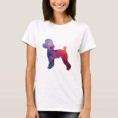 T-shirt Jouet Poodle Chien Geo Silhouette Violet (Devant)