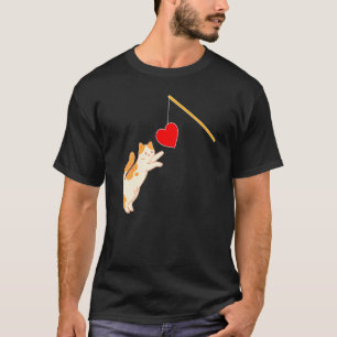 T-shirt Jouet pour chat Saint-Valentin pour hommes femmes 