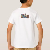 T-shirt Jouets en bois avec train, voilier et ours en pelu (Dos)