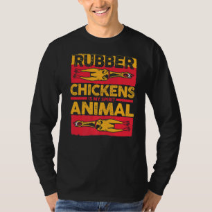 T-shirt Jouets En Caoutchouc De Poulet Le Poulet En Caoutc