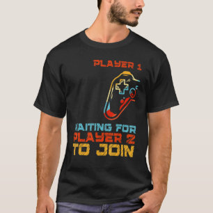 T-shirt Joueur 1 Et Joueur 2 Père Fils Jeu Filles Jeu