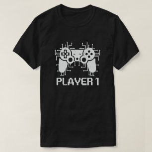 T-shirt Joueur 1 Joueur 2 Couple de Joueurs