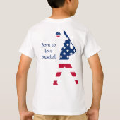 T-shirt Joueur américain de baseball (Dos)