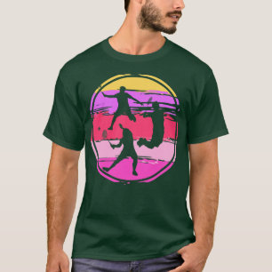 T-shirt Joueur Badminton Badminton Retro