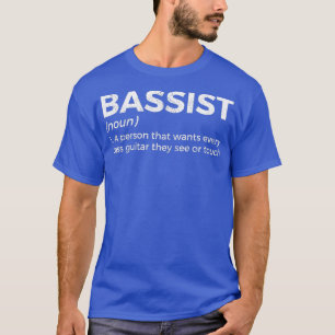 T-shirt Joueur basse de définition Baid pour musiciens Ban