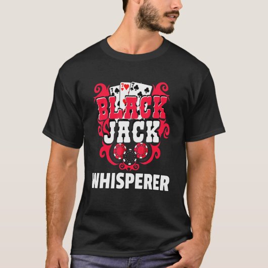 T-shirt Joueur Blackjack 21 Card Casino (Devant)