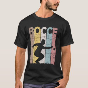 T-shirt Joueur Bocce Vintage Retro Petanque Lover