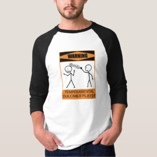 T-shirt Joueur capricieux d'avertissement de dulcimer
