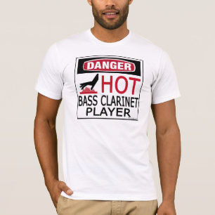 T-shirt Joueur chaud de clarinette basse
