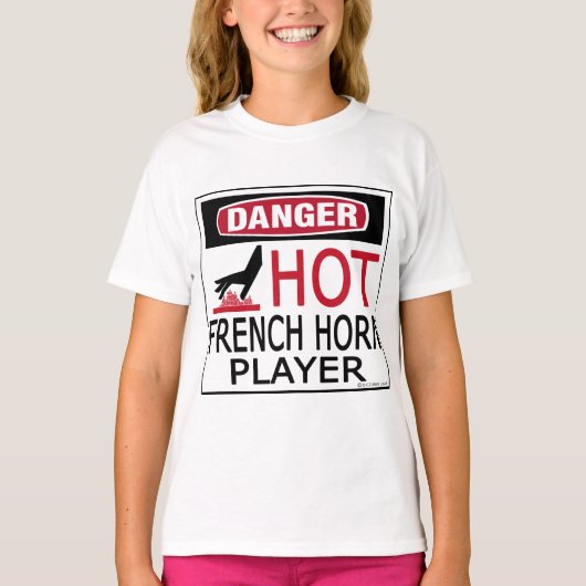 T-shirt Joueur chaud français Horn (Devant)