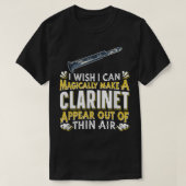 T-shirt Joueur Clarinet - Magic Magic Woodwind Instrumen (Design devant)