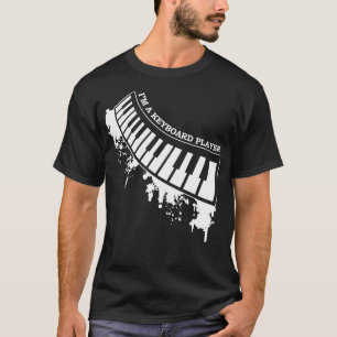 T-shirt Joueur Clavier Clavier Clavier Rock