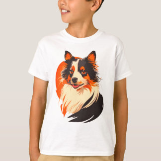 T-shirt Joueur Collie Companion - Vibrant Dog Art