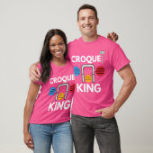 T-shirt Joueur Croquet Wicket Club Jeu de pelouse Dire Drô (Unisexe)