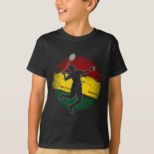 T-shirt Joueur de badminton Drapeau ghanéen Ghana 1