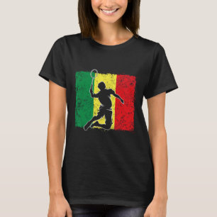 T-shirt Joueur de badminton Drapeau sénégalais Sénégal 1