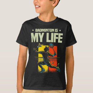 T-shirt Joueur de badminton drôle conception d'amour de na