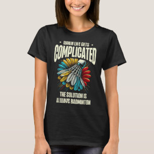 T-shirt Joueur de badminton drôle conception d'amour de na