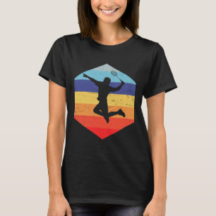 T-shirt Joueur de badminton masculin de squash