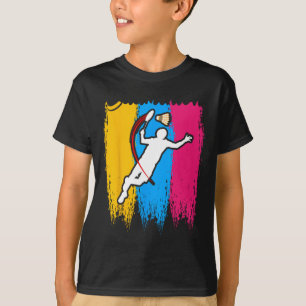 T-shirt Joueur de Badminton Navette Time Smash Rackets Lov