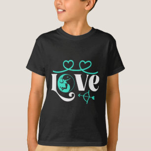 T-shirt Joueur de badminton Shuttle Yin-yang-love Badmin