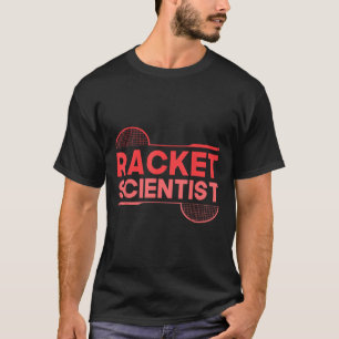 T-shirt Joueur de badminton volant raquette scientifique b