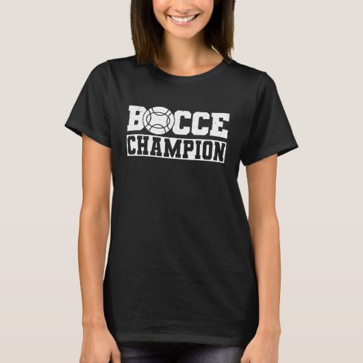 T-shirt Joueur de balle Bocce Champion (Devant)