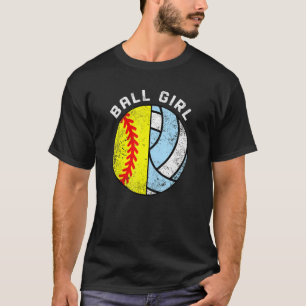 T-shirt Joueur de balle de balle de softball