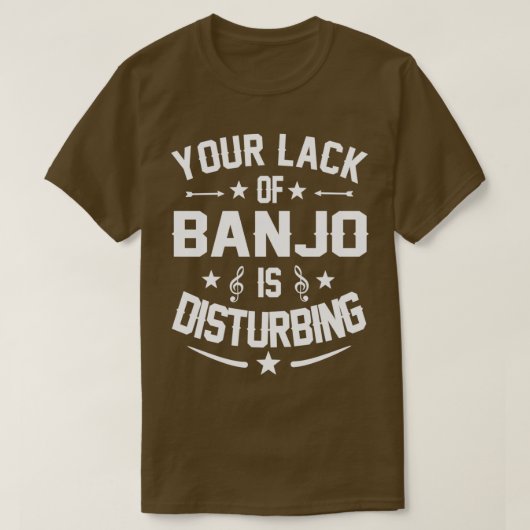 T-shirt Joueur de banjo désagrémenter le cadeau de devis (Design devant)