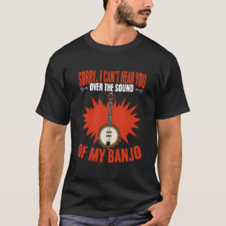 T-shirt Joueur De Banjo Que Je N'Entends Pas Musique Folkl