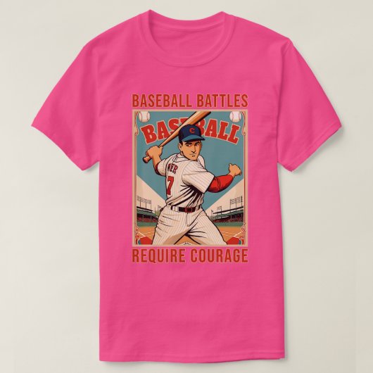 T-shirt joueur de baseball (Design devant)