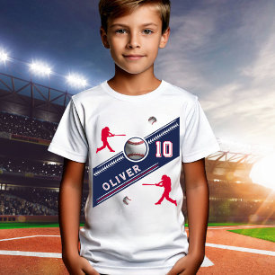T-shirt Joueur de baseball Ball Jeu d'anniversaire à thème
