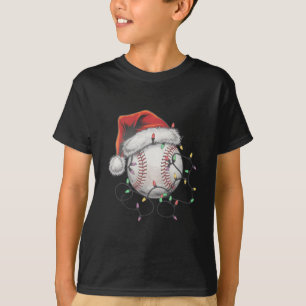T-shirt Joueur de baseball de Noël Santa Sports