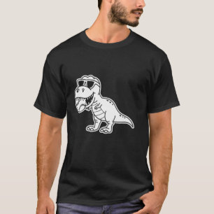 T-shirt Joueur de baseball dinosaure Trex Fan Catcher D