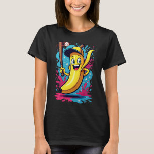 T-shirt Joueur de baseball en banane drôle - Dessin animé