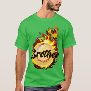 T-shirt Joueur de baseball Frère Funny