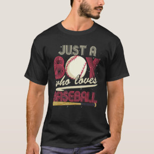 T-shirt Joueur de baseball Garçons Sport Baseball Receveu