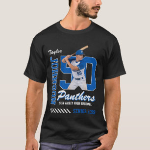 T-shirt Joueur de Baseball Maillot Personnalisé Photo Numé