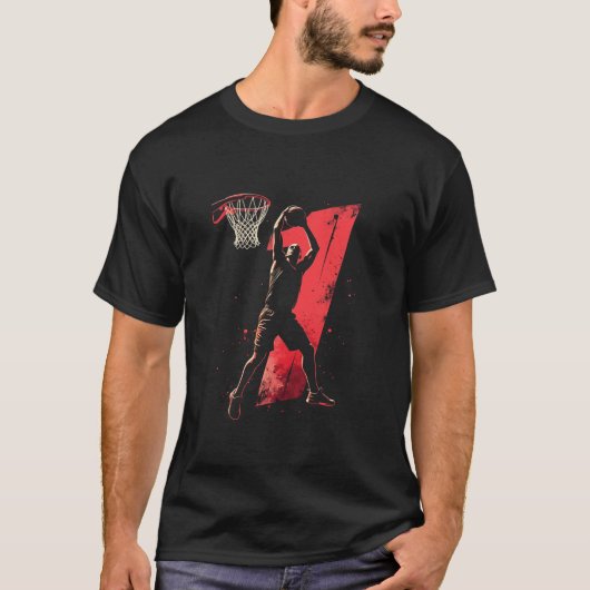 T-shirt Joueur de basket (Devant)