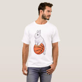 T-shirt Joueur de basket-ball Bunny (Devant entier)