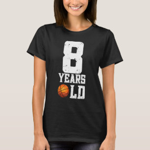 T-shirt Joueur de basket-ball de 8 ans 8e