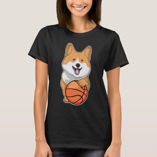 T-shirt Joueur de basket-ball de Corgi (Devant)