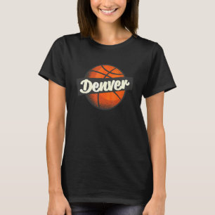 T-shirt Joueur de basket-ball de Denver Ville natale Sport